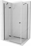 Mexen Roma hinged shower enclosure 80 x 90 cm, transparent, black - 854-080-090-70-00