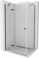 Mexen Roma pivot shower enclosure 100 x 120 cm, transparent, black - 854-100-120-70-00