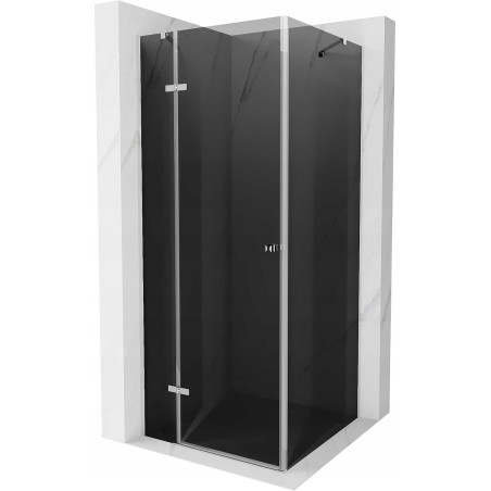 Mexen Roma swing shower cabin 70 x 70 cm, graphite, chrome - 854-070-070-01-40