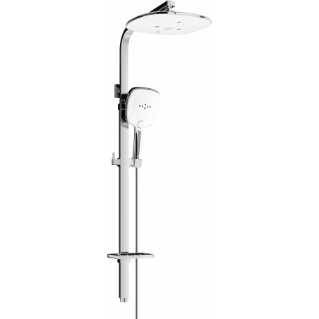 Mexen Q17 shower column, chrome/white - 798171795-02