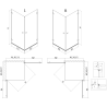 Mexen Lunar-B Duo hinged shower enclosure 100 x 70 cm, transparent, chrome - 832-100L-070P-01-00