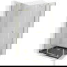 Mexen Roma hinged shower cubicle 120 x 90 cm, Transparent, Gold + shower tray Flat, Black - 854-120-090-50-00-4070G