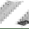 Mexen Roma hinged shower cubicle 80 x 80 cm, Transparent, Black + shower tray Flat, Black - 854-080-080-70-00-4070B