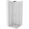 Mexen Rio Square Shower Cabin 70 x 70 cm, Transparent, Chrome - 860-070-070-01-00