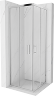 Mexen Rio Square Shower Cabin 70 x 70 cm, Transparent, Chrome - 860-070-070-01-00