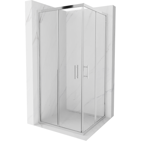 Mexen Rio Quadrant Shower Cabin 90 x 90 cm, Transparent, Chrome - 860-090-090-01-00
