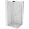Mexen Rio square shower enclosure 90 x 90 cm, transparent, chrome - 860-090-090-01-00