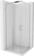 Mexen Rio square shower cubicle 80 x 80 cm, Transparent, Chrome - 860-080-080-01-00