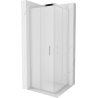 Mexen Rio Square Shower Enclosure 70 x 70 cm, Frosted, Chrome - 860-070-070-01-30