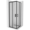 Mexen Rio square shower cabin 70 x 70 cm, transparent, black - 860-070-070-70-00