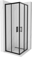 Mexen Rio square shower cabin 70 x 70 cm, transparent, black - 860-070-070-70-00