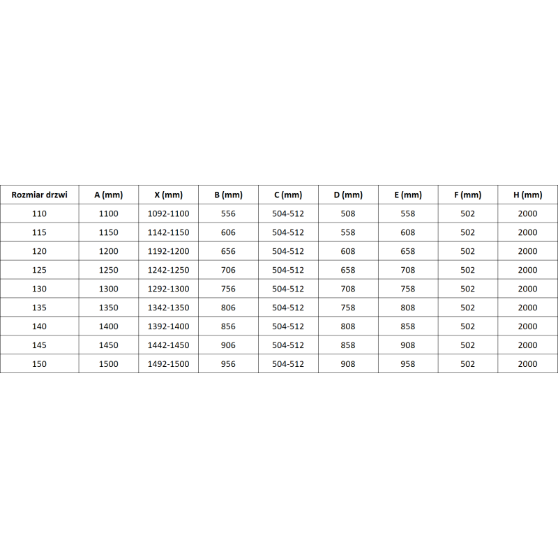 Mexen Lunar-B L shower door hinged right 115 cm, transparent, chrome - 832SL-115-050-01-00-P