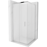 Mexen Rio square shower cabin 90 x 90 cm, frost, chrome - 860-090-090-01-30