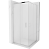 Mexen Rio square shower cabin 90 x 90 cm, frosted, chrome - 860-090-090-01-30