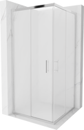 Mexen Rio square shower cabin 90 x 90 cm, frosted, chrome - 860-090-090-01-30