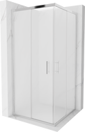 Mexen Rio square shower cabin 90 x 90 cm, frost, chrome - 860-090-090-01-30