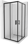 Mexen Rio Square Shower Enclosure 90 x 90 cm, Transparent, Black - 860-090-090-70-00