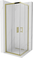 Mexen Rio square shower cabin 70 x 70 cm, transparent, gold - 860-070-070-50-00