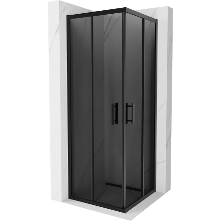 Mexen Rio square shower enclosure 70 x 70 cm, graphite, black - 860-070-070-70-40