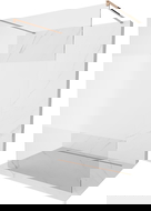 Mexen Kioto Freestanding Shower Wall 140 x 200 cm, Transparent/Frosted 8 mm, Rose Gold - 800-140-002-60-35