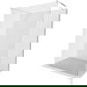 Mexen Kioto free-standing shower screen 130 x 200 cm, Transparent 8 mm, Chrome - 800-130-002-01-00