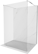 Mexen Kioto freestanding shower wall 130 x 200 cm, transparent 8 mm, chrome - 800-130-002-01-00