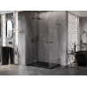 Mexen Lunar Duo shower enclosure swing 120 x 110 cm, transparent, gun metal - 834-120L-110P-95-00