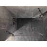 Mexen Lunar Duo shower enclosure swing 120 x 110 cm, transparent, gun metal - 834-120L-110P-95-00