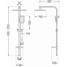Mexen Q54 shower column, White/Chrome - 798545495-21