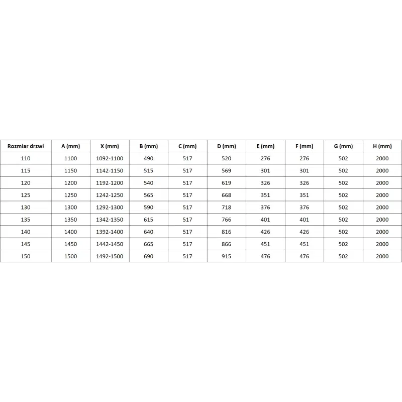 Mexen Lunar-F folding shower door left 135 cm, transparent, white - 836S-135-050-20-00-L