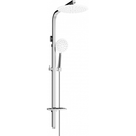 Mexen Q67 shower column, chrome/white - 798676795-00