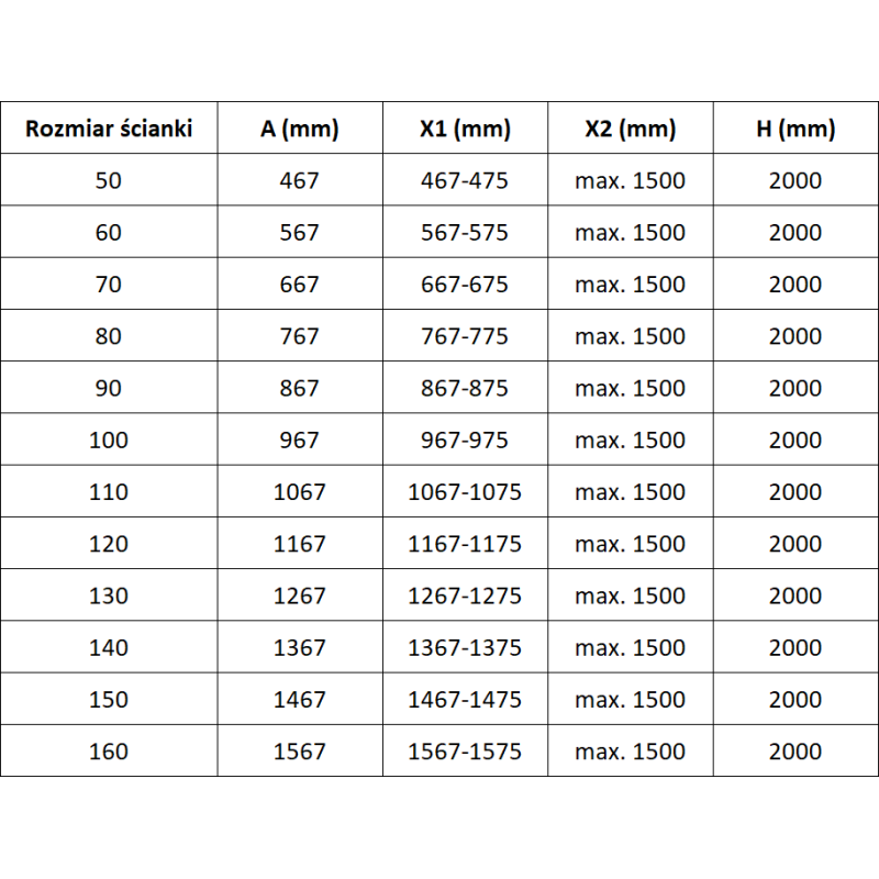 Mexen Lunar Walk-in Shower Wall Left 80 x 200 cm, Transparent 8 mm, Rose Gold - 830-080-000-60-00-L