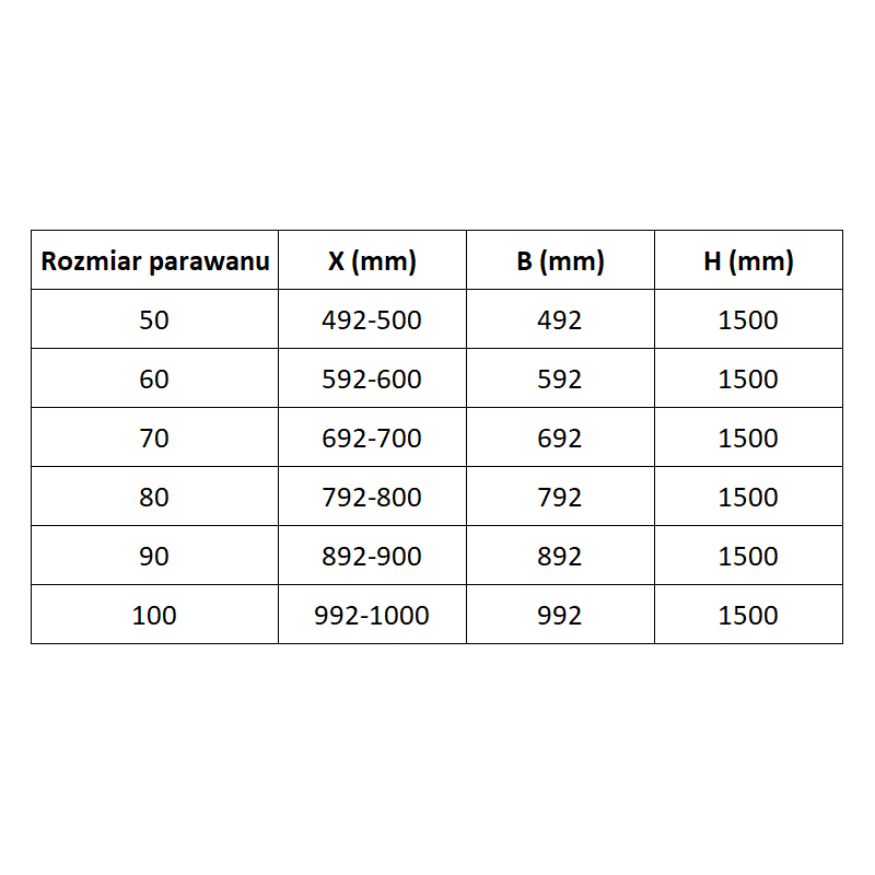 Mexen Lunar L 1-wing Bath Screen 100 x 150 cm, transparent, chrome - 897L-100-000-01-00