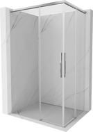 Mexen Rox Duo Sliding Shower Cabin 80 x 75 cm, Transparent, Chrome - 8C2D-080-075-01-00