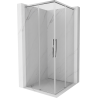 Mexen Rox Duo Sliding Shower Cabin 85 x 85 cm, Transparent, Chrome - 8C2D-085-085-01-00
