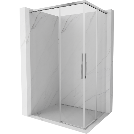 Mexen Rox Duo sliding shower enclosure 110 x 95 cm, transparent, chrome - 8C2D-110-095-01-00