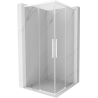 Mexen Rox Duo sliding shower cabin 90 x 90 cm, transparent, white - 8C2D-090-090-20-00