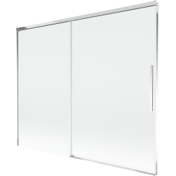 Mexen Rox 2-panel Folding Screen Bathtub Enclosure 190 x 150 cm, Transparent, Chrome - 8C9-190-001-01-00