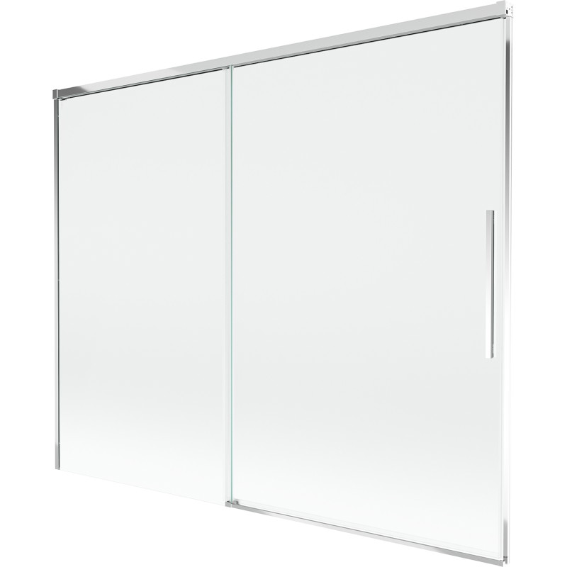 Mexen Rox 2-panel Folding Screen Bathtub Enclosure 190 x 150 cm, Transparent, Chrome - 8C9-190-001-01-00