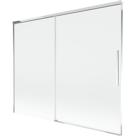 Mexen Rox 2-panel Folding Screen Bathtub Enclosure 190 x 150 cm, Transparent, Chrome - 8C9-190-001-01-00