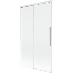 Mexen Rox 2-panel sliding bathtub screen 100 x 150 cm, transparent, white - 8C9-100-001-20-00