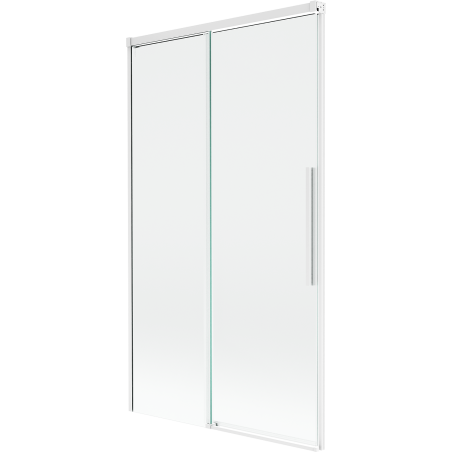 Mexen Rox 2-panel sliding bathtub screen 100 x 150 cm, transparent, white - 8C9-100-001-20-00