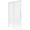 Mexen Rox 2-panel Sliding Shower Screen 100 x 150 cm, Transparent, White - 8C9-100-001-20-00