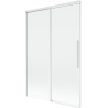 Mexen Rox 2-wing sliding bathtub screen 120 x 150 cm, transparent, white - 8C9-120-001-20-00