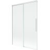 Mexen Rox 2-wing sliding shower screen 120 x 150 cm, transparent, white - 8C9-120-001-20-00