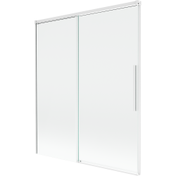 Mexen Rox sliding 2-panel bathtub screen 140 x 150 cm, transparent, white - 8C9-140-001-20-00