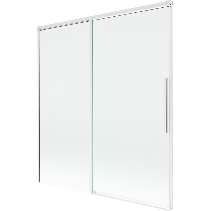 Mexen Rox 2-panel sliding bathtub screen 150 x 150 cm, transparent, white - 8C9-150-001-20-00