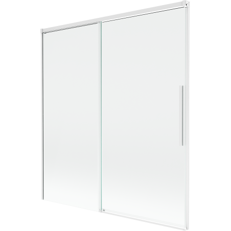 Mexen Rox 2-panel sliding bathtub screen 150 x 150 cm, transparent, white - 8C9-150-001-20-00