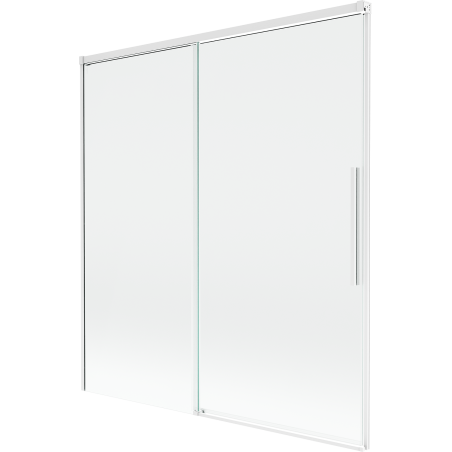 Mexen Rox 2-panel sliding shower screen 150 x 150 cm, transparent, white - 8C9-150-001-20-00