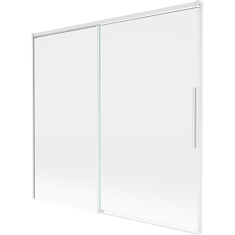 Mexen Rox shower screen 2-door sliding 170 x 150 cm, transparent, white - 8C9-170-001-20-00